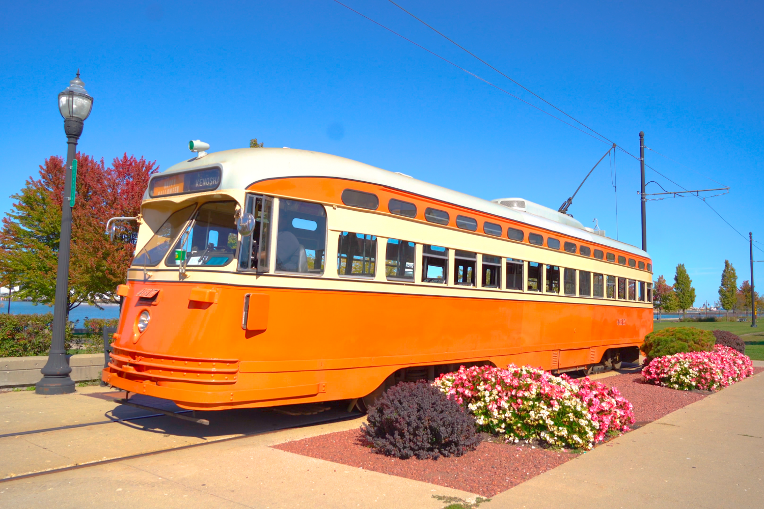 Ride the streetcar in downtown Kenosha and enjoy a scenic tour of the Lake Michigan shoreline, HarborPark, the Sculpture Walk, and two hi...