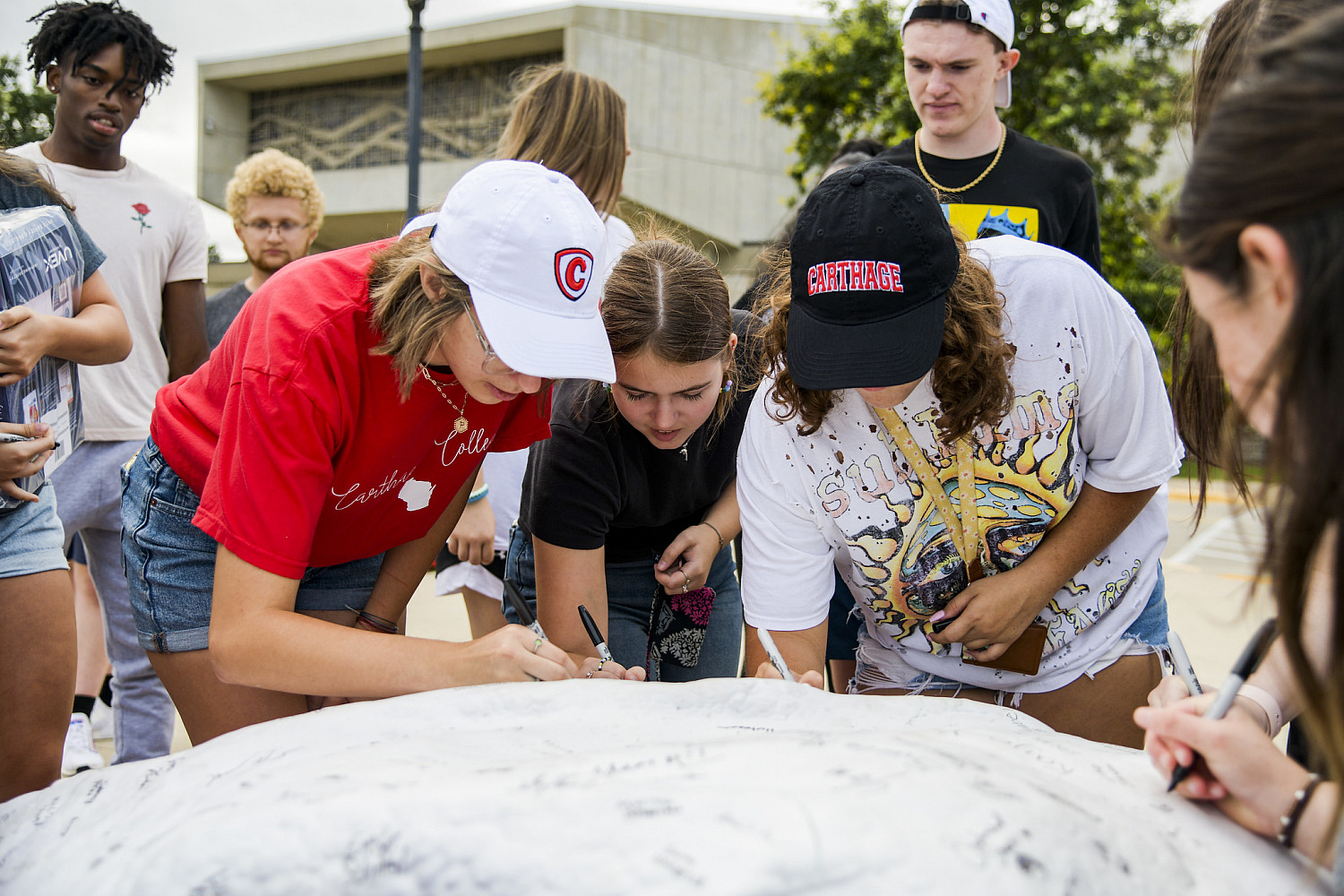 Today, students sign their names on Kissing Rock when they first arrive on campus, and four years later when they graduate.
