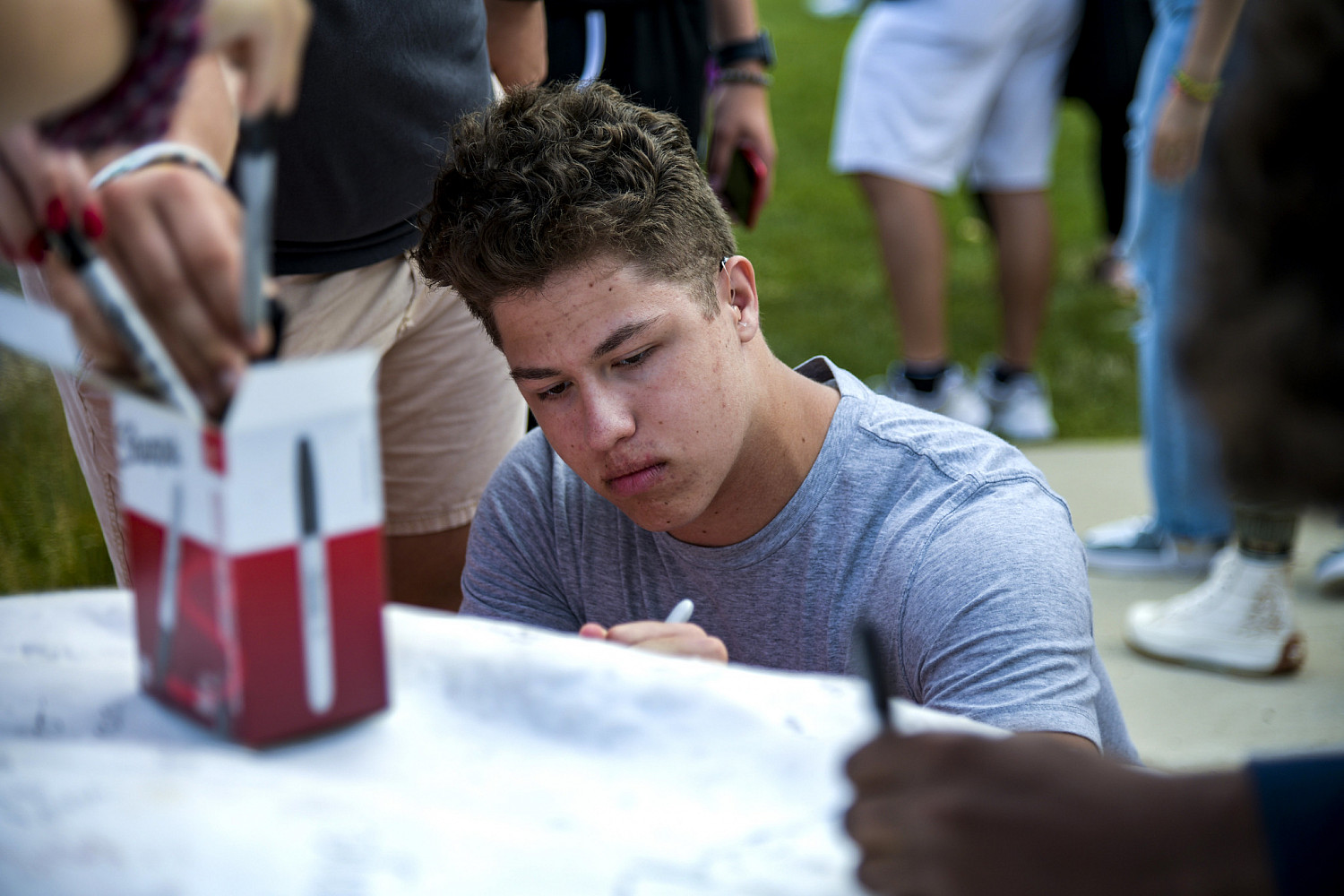 Today, students sign their names on Kissing Rock when they first arrive on campus, and four years later when they graduate.