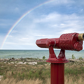 Lake Michigan in the summer