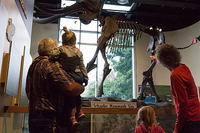 Visitors in the Kenosha Public Museum.