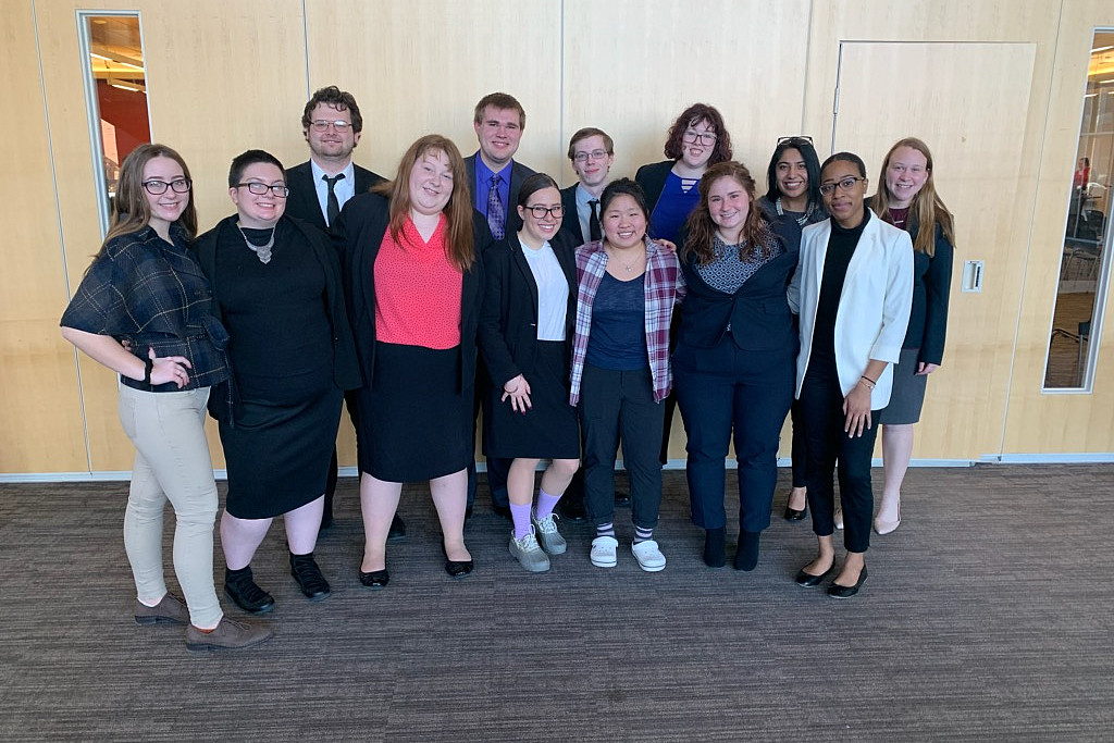 The 2020 Mock Trial team.