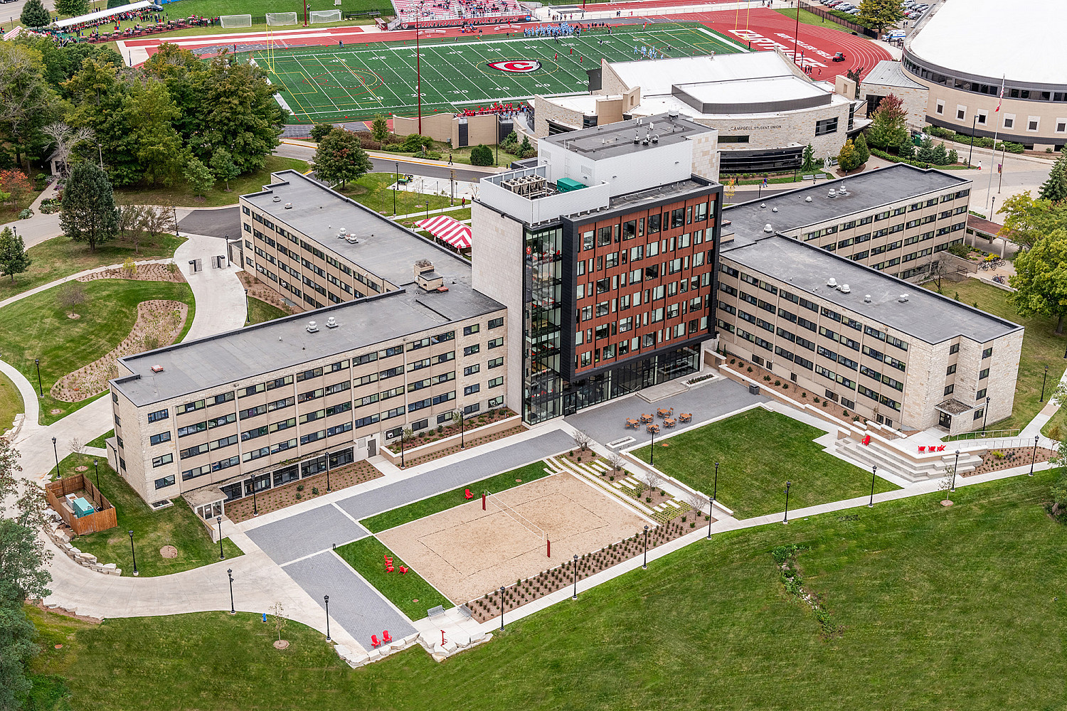 Take a closer look at our residence halls for undergraduate and graduate students!