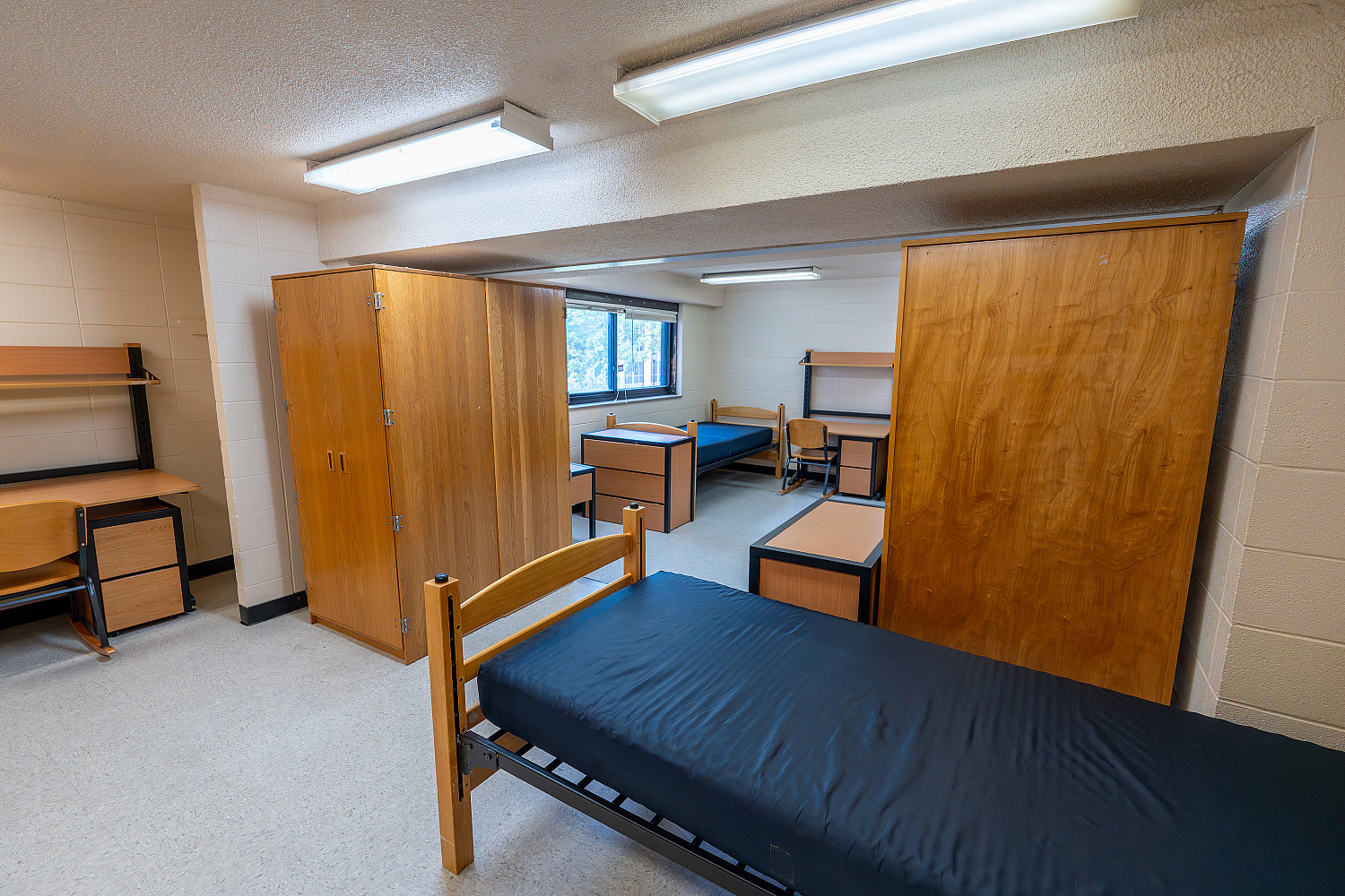 A quad room in Johnson Hall. 