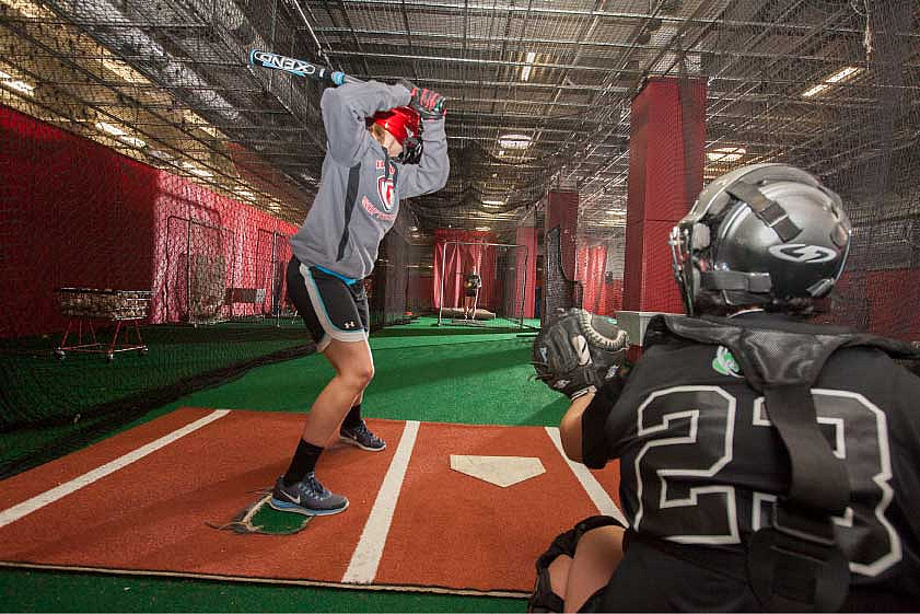 The McNamara Indoor Baseball/Softball Facility features three indoor batting cages, a large soft-toss and hitting-tee area, and space for...