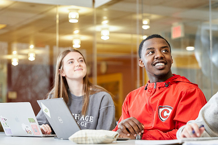 Working together to solve problems is a common practice in Carthage classrooms, where professors encourage all students to speak up and s...