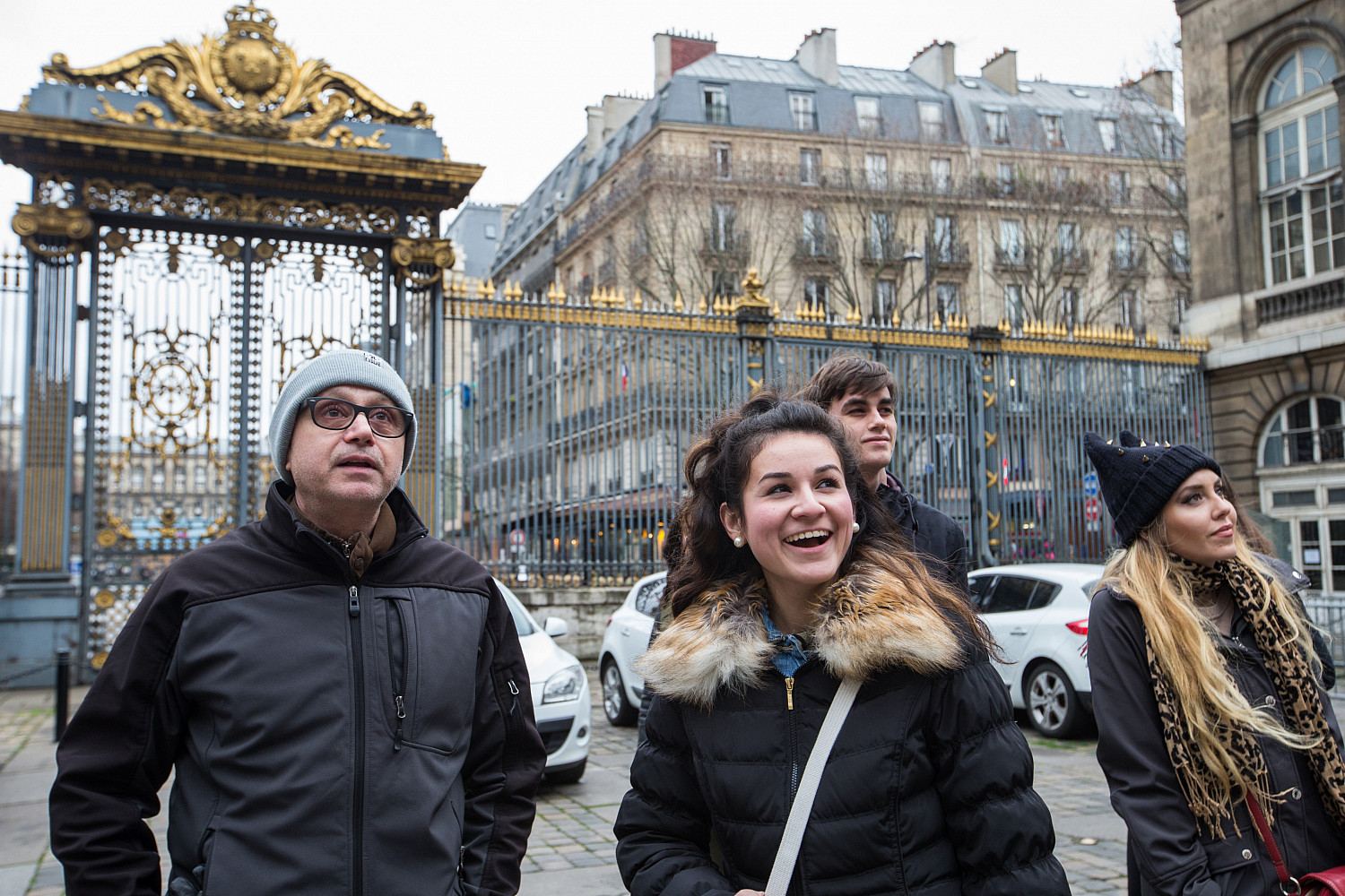 Carthage College French Professor Pascal Rollet leads students on a study tour in Paris.