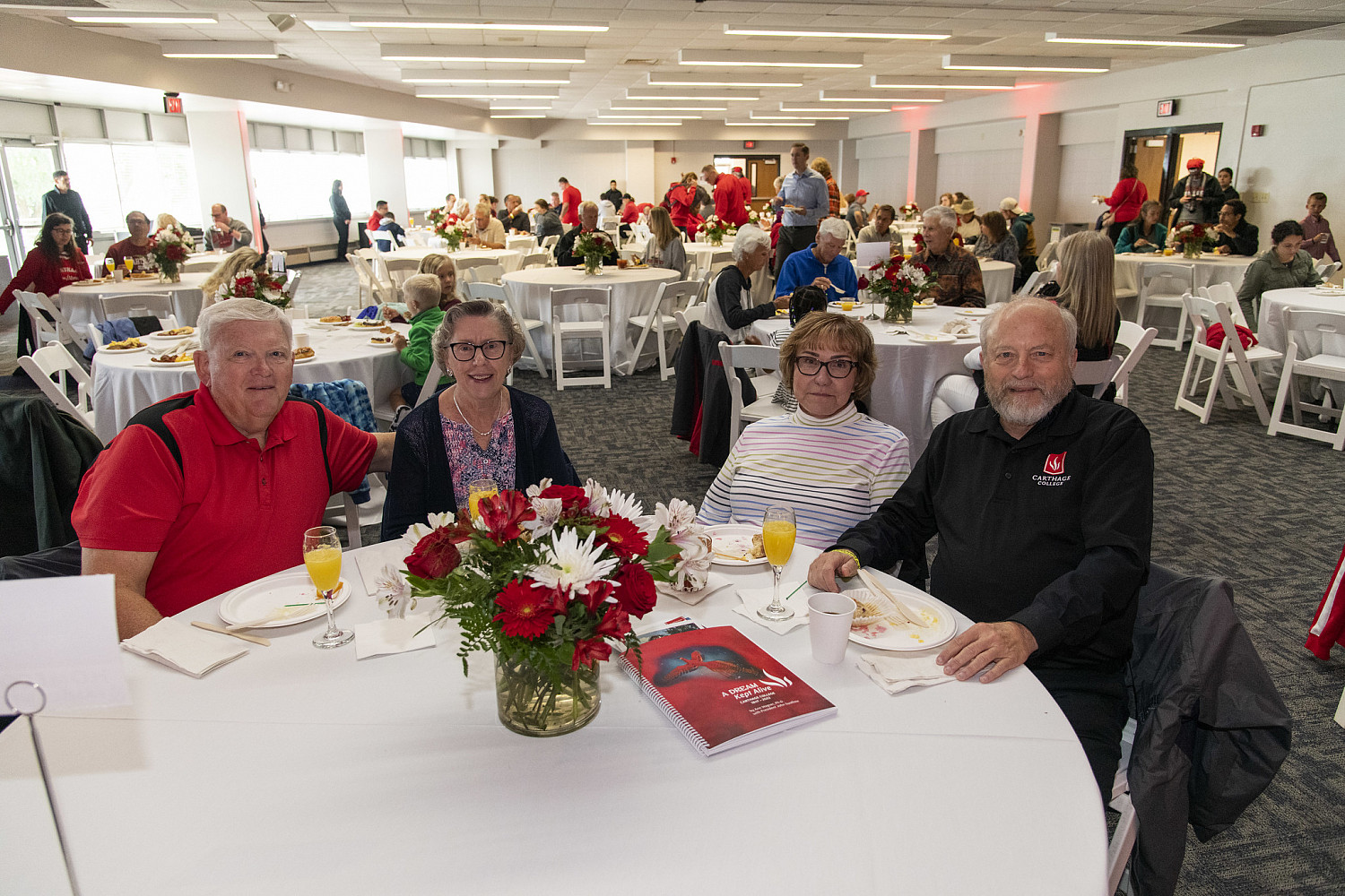 Table and seating options are available for catered events.