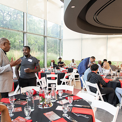 The Straz Atrium, which can accommodate up to 60 guests, is perfect for networking events and happy hours.