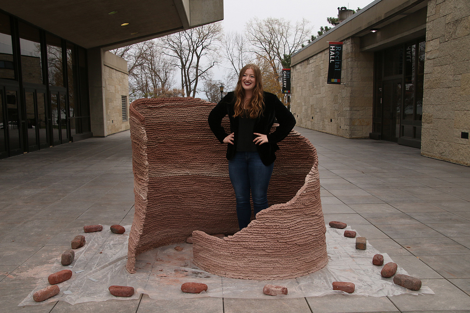 Large-scale ceramic sculpture, Spring 2019 (from Senior Thesis Exhibition), Casey Korb '19