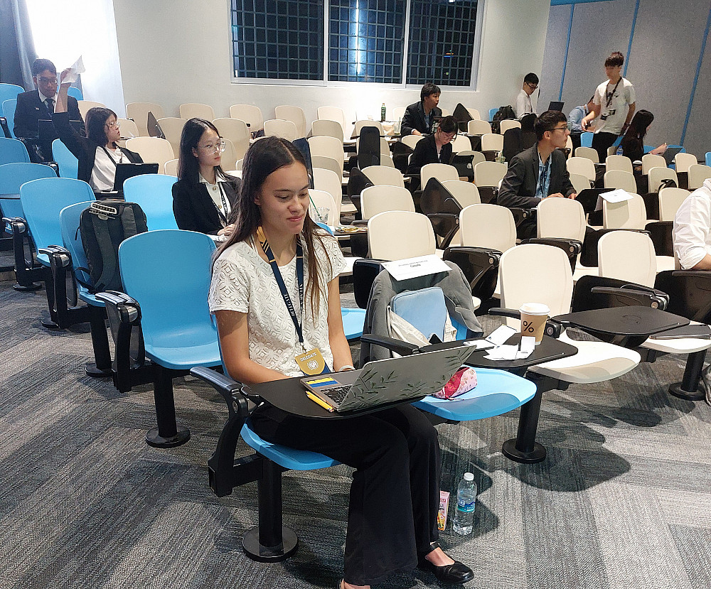 Claire Guenther '25 representing Canada in the Division for Ocean Affairs and Law of the Sea (DOALOS).