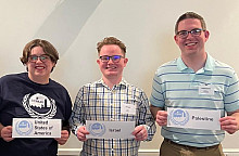 From left to right: Lorin Bucur '26, Tyler Kelly '24, and Nathan Swensen '25.