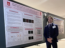 Bo Anderson '25 at the Chicago Chapter Society for Neuroscience meeting.