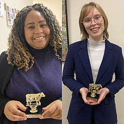 Michaela Moore '24 (left) and Lily Anderson '25 (right).