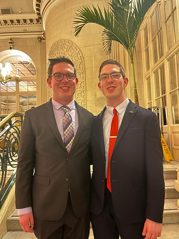 Nathan Swensen '26 (left) and Brandon Swensen '26 (right).