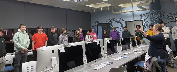 Students in Prof. Kelly Kruse's Visual Communication course explored how embracing the theatre improv mindset fosters creativity and crea...