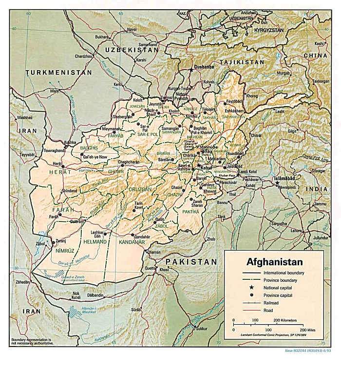 Afghanistan Map