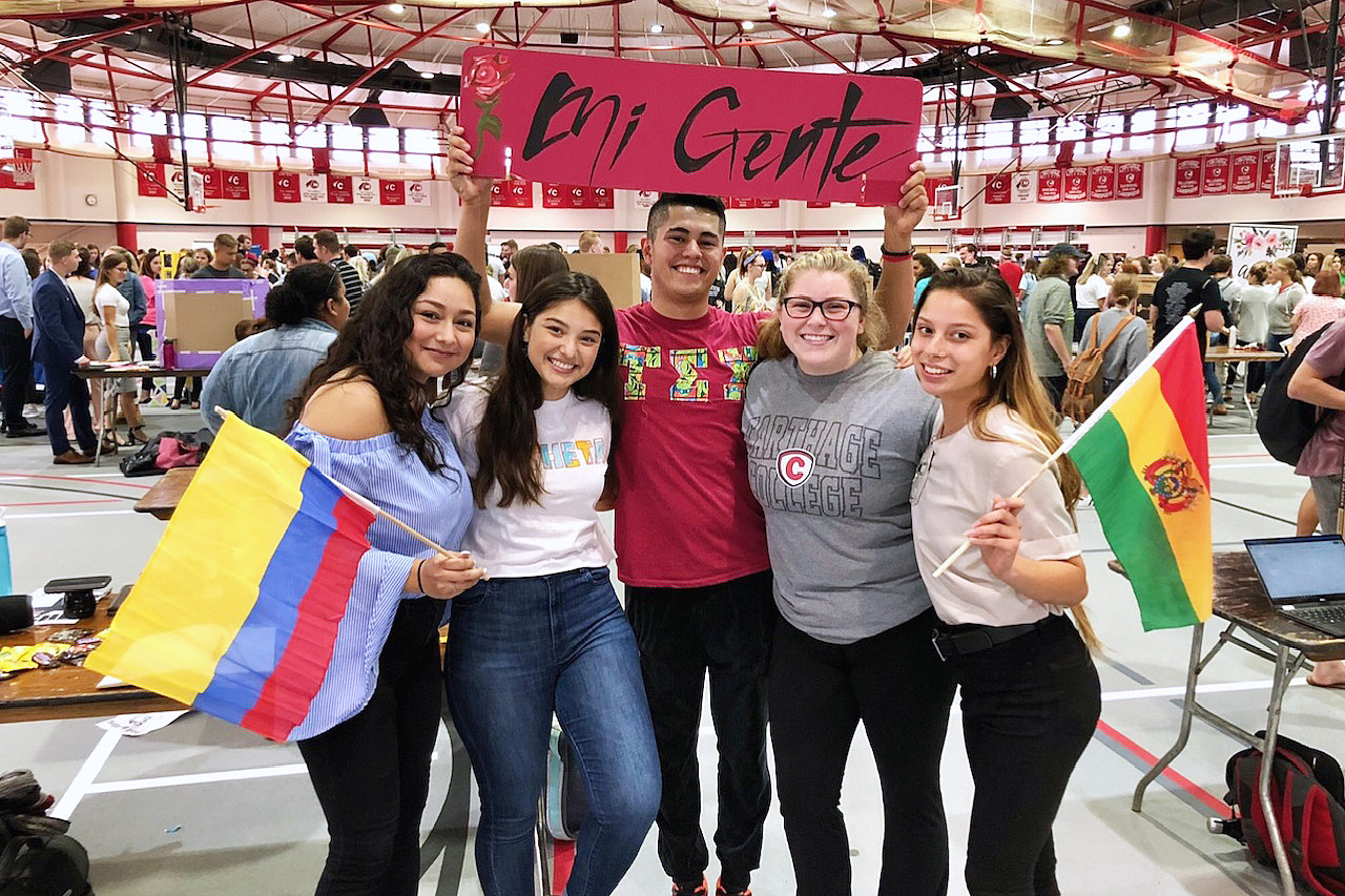 Mi Gente is one of Carthage's 130+ student organizations. Open to all students, Mi Gente aims to educate club members about Hispanic culture.