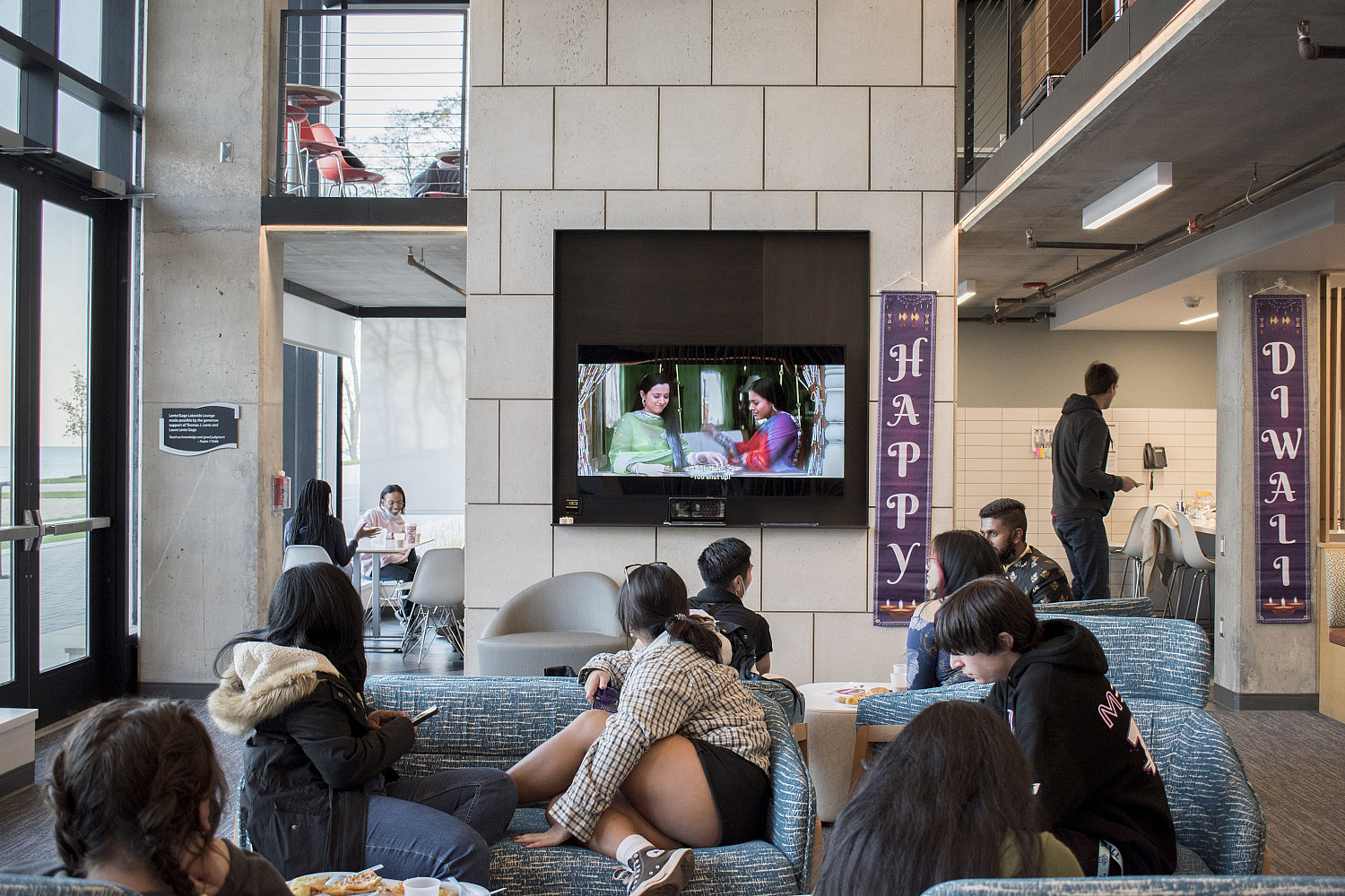 The 2021 Diwali celebration was held in The Tower Residence Hall.