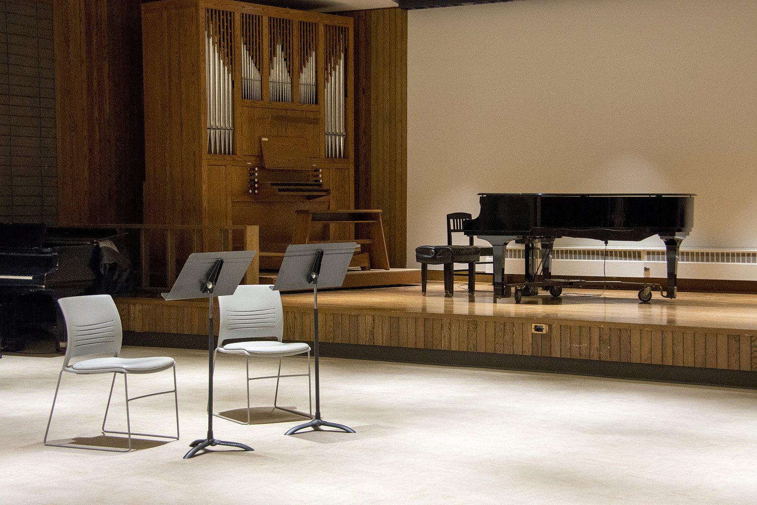 The H. F. Johnson Recital Hall.