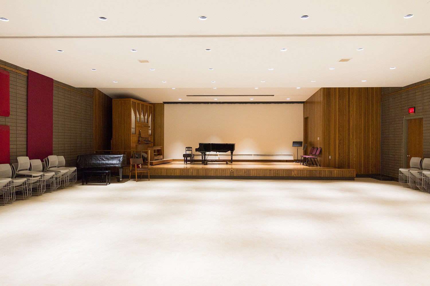 The H. F. Johnson Recital Hall.