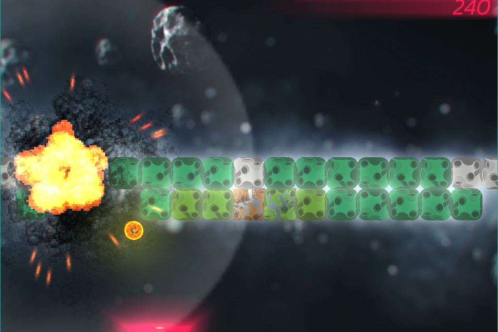 A student's block breaker project.