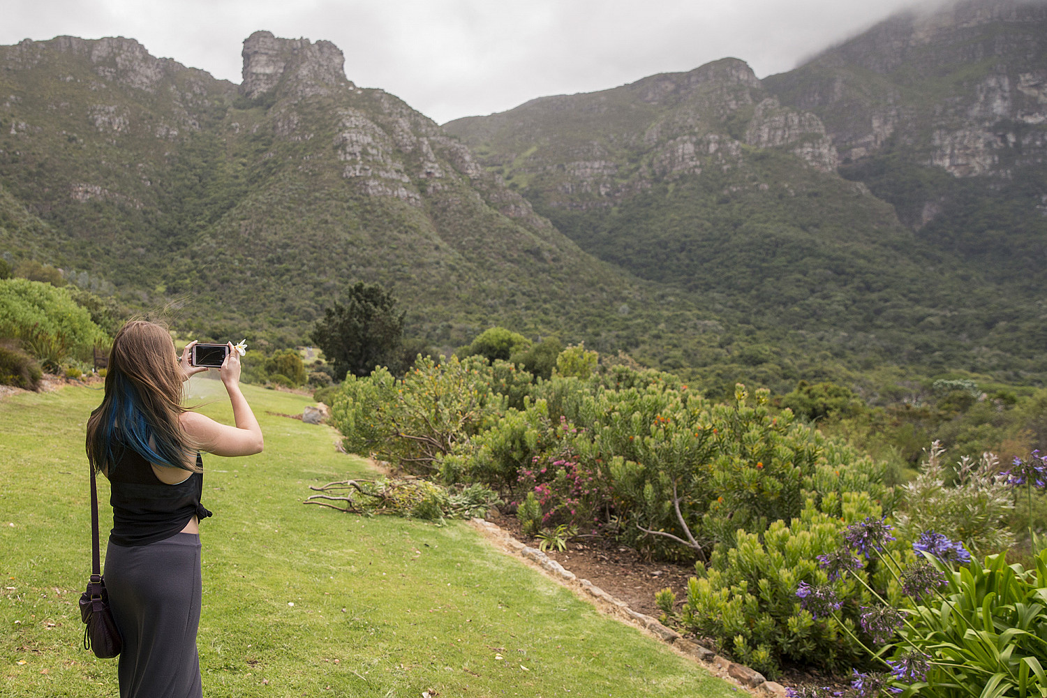 A student on a J-Term study tour to Africa.