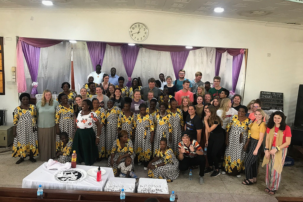 A group photo in Tanzania.