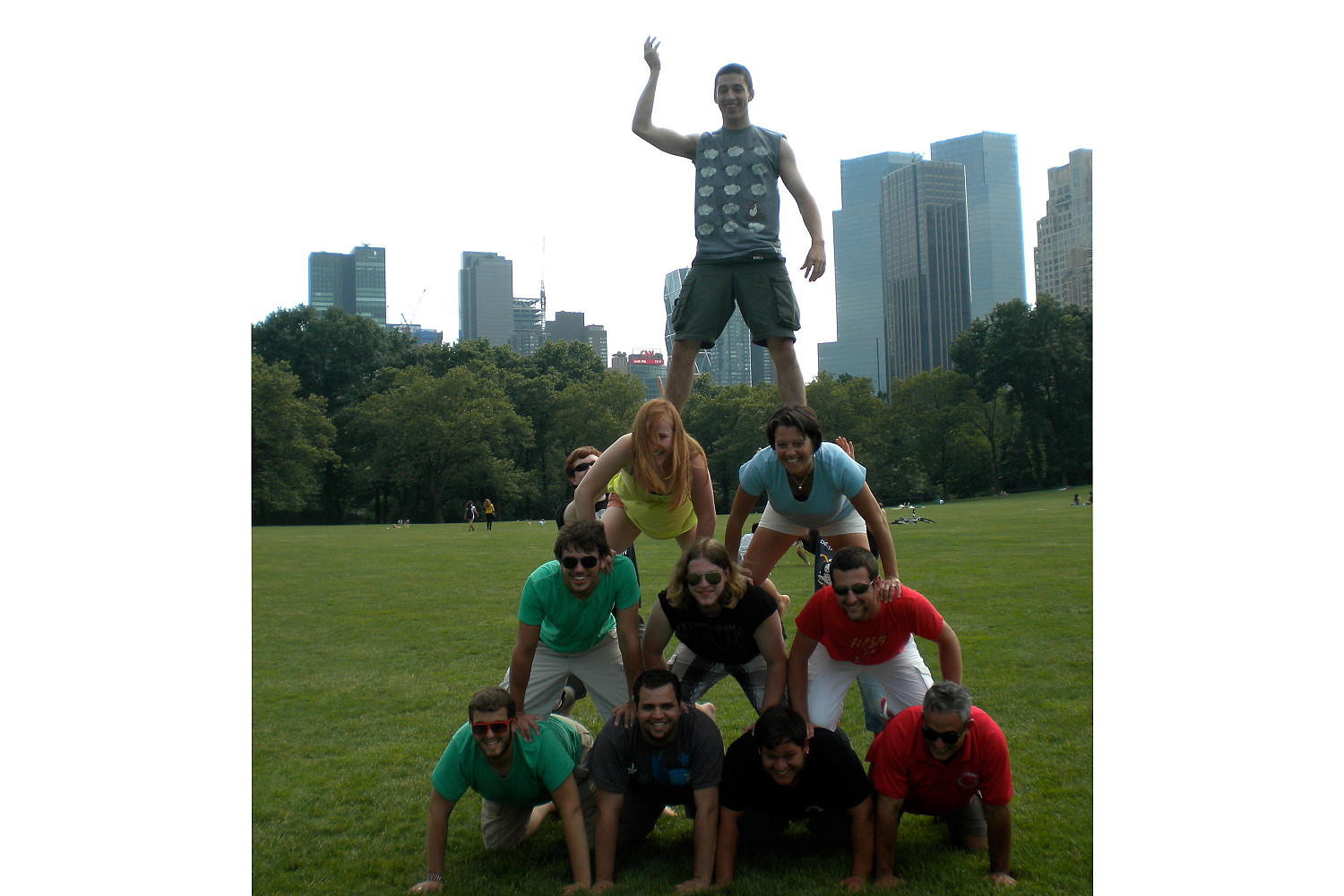 Students at Central Park.