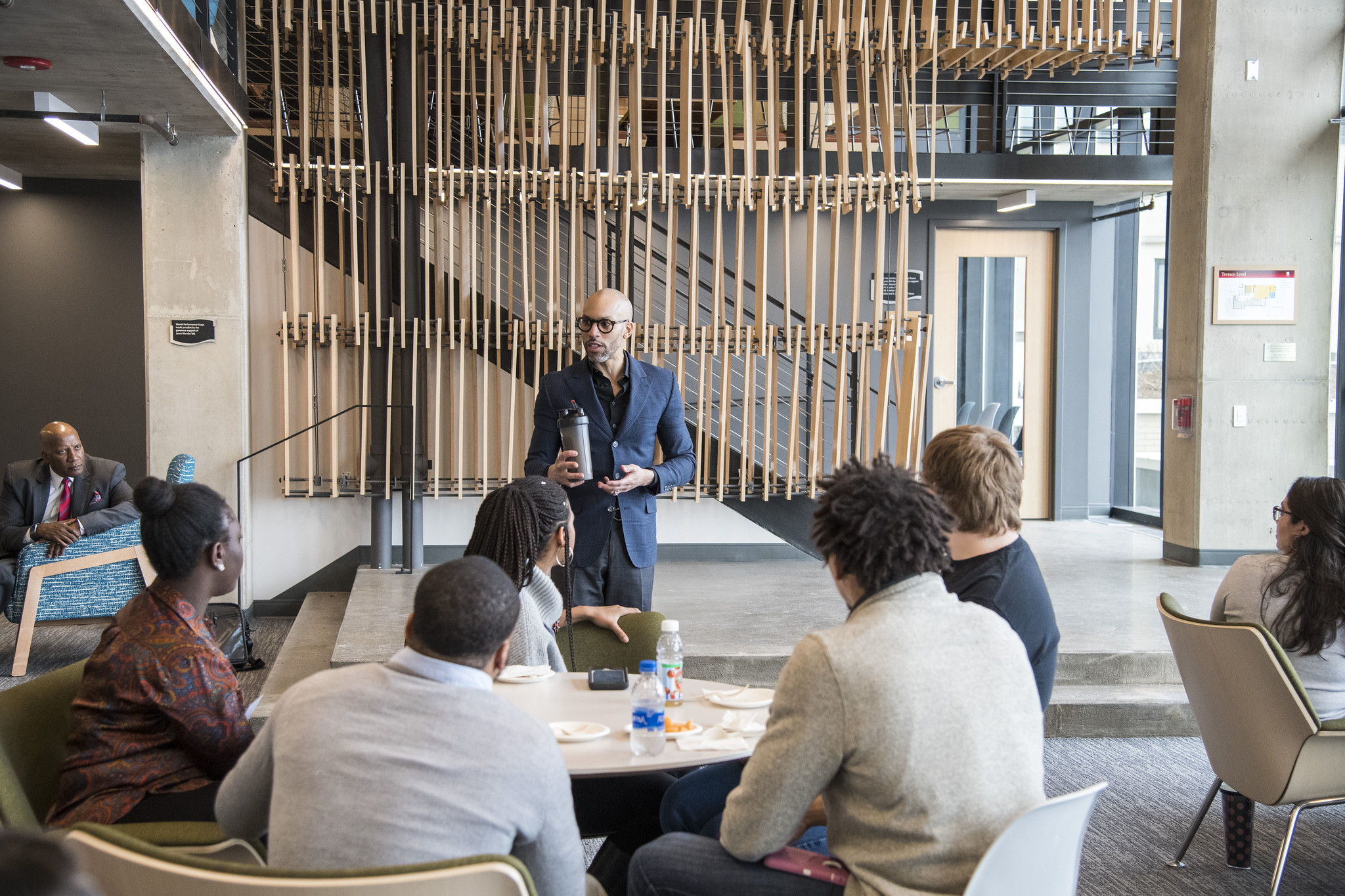 Randall Tucker, chief inclusion officer for Mastercard, spoke at Carthage about why diversity and...