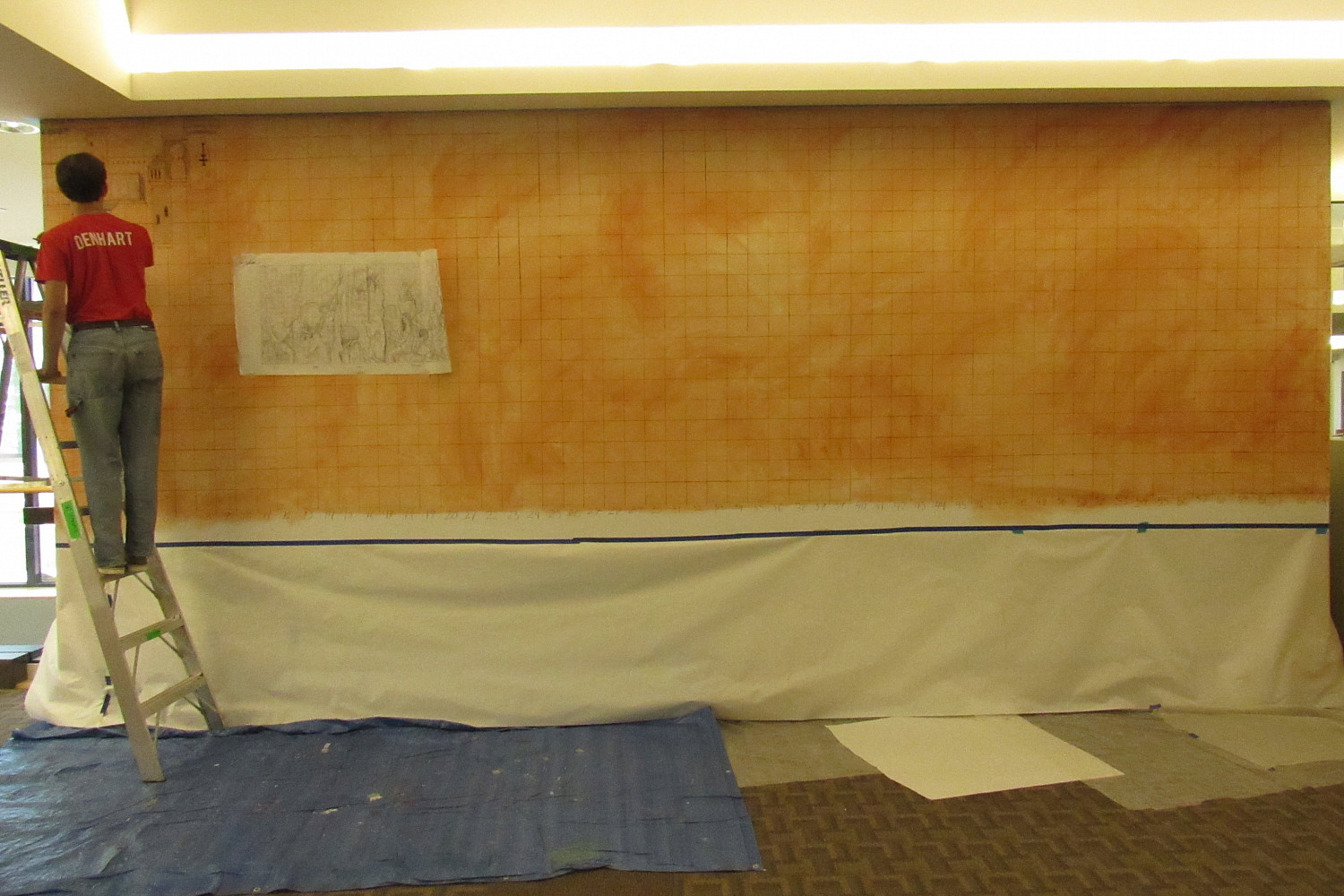 Hedberg Library Domains of Knowledge Mural by Paul Salsieder '18