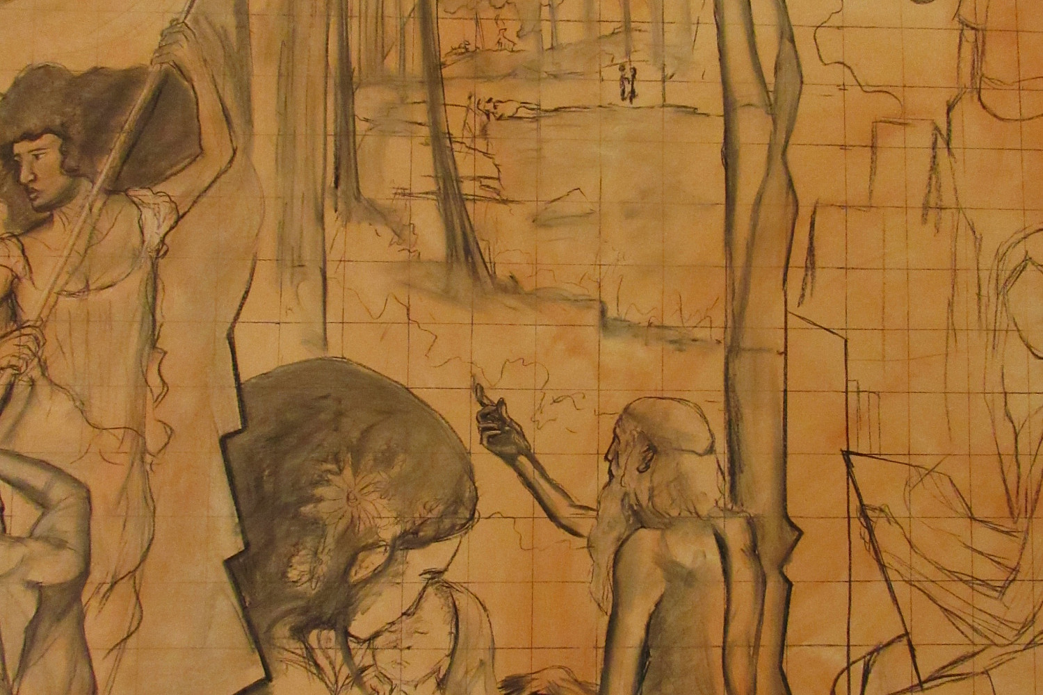 Hedberg Library Domains of Knowledge Mural by Paul Salsieder '18