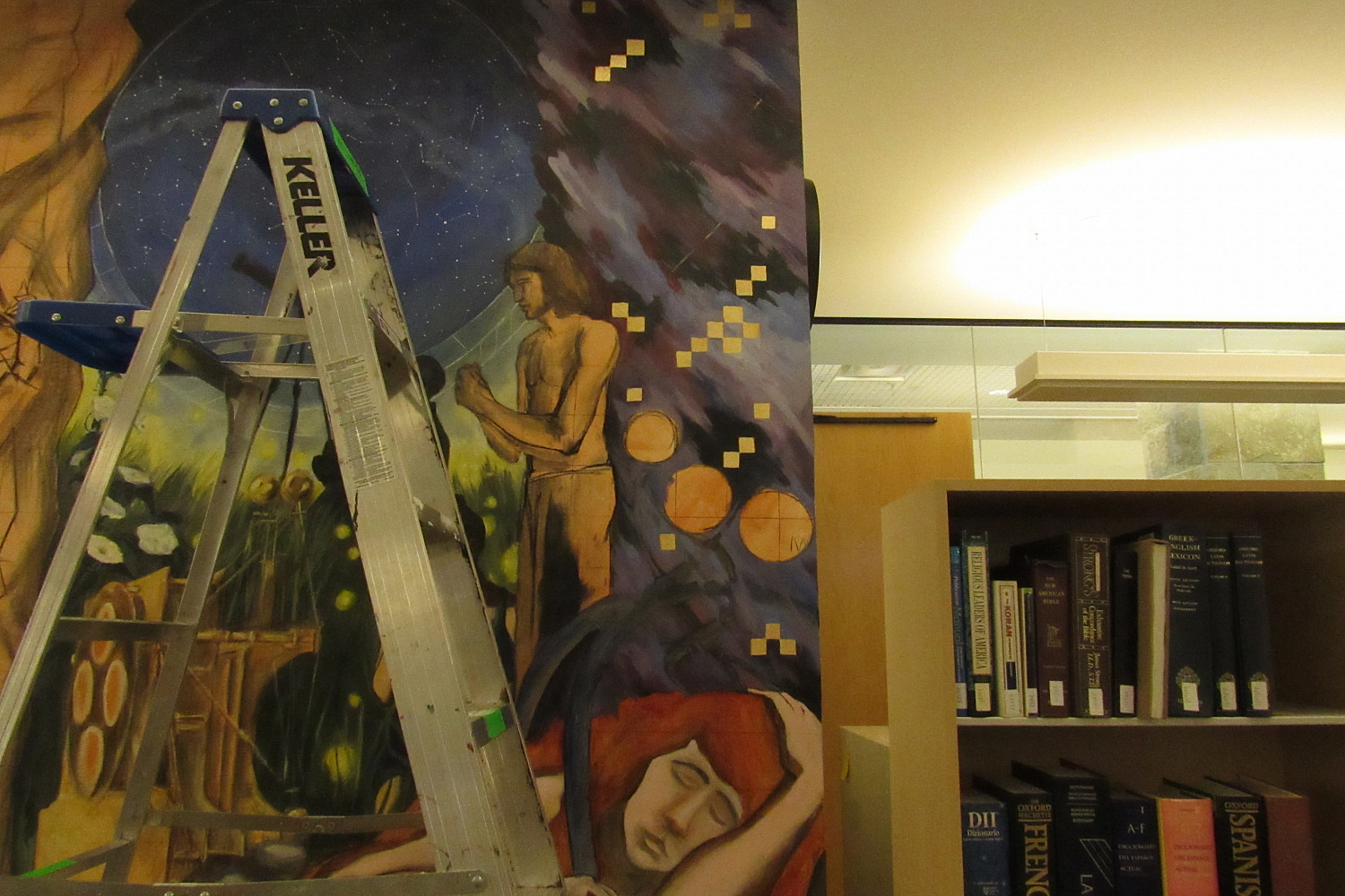 Hedberg Library Domains of Knowledge Mural by Paul Salsieder '18