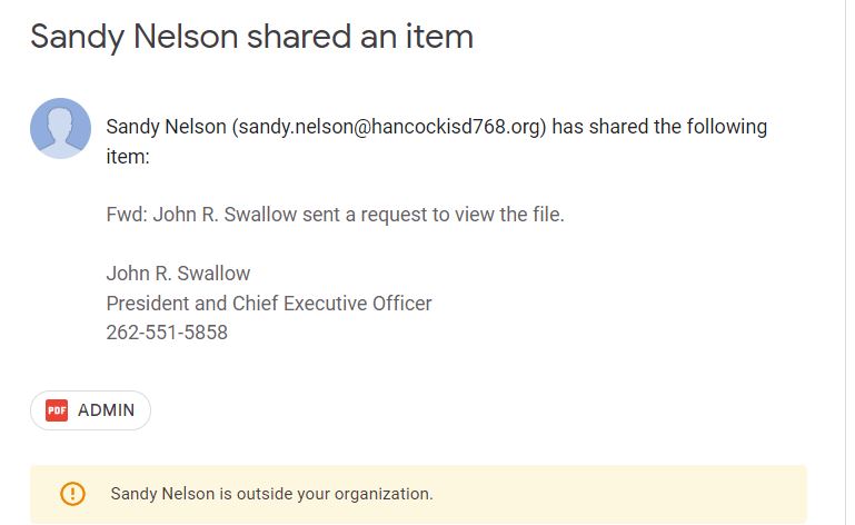 Known Threat : Email October 10 2022