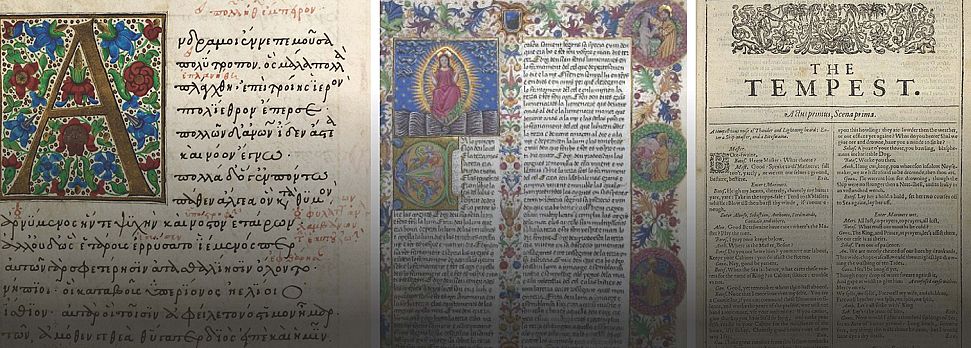 An image of old texts for Intellectual Foundations.