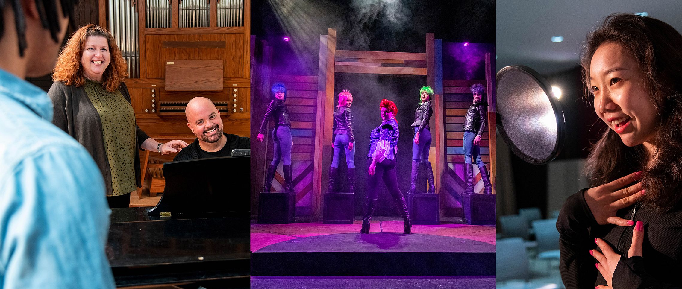 A collage of photos from Carthage's musical theatre program. Musical theatre majors at Carthage have many opportunities to perform from t...