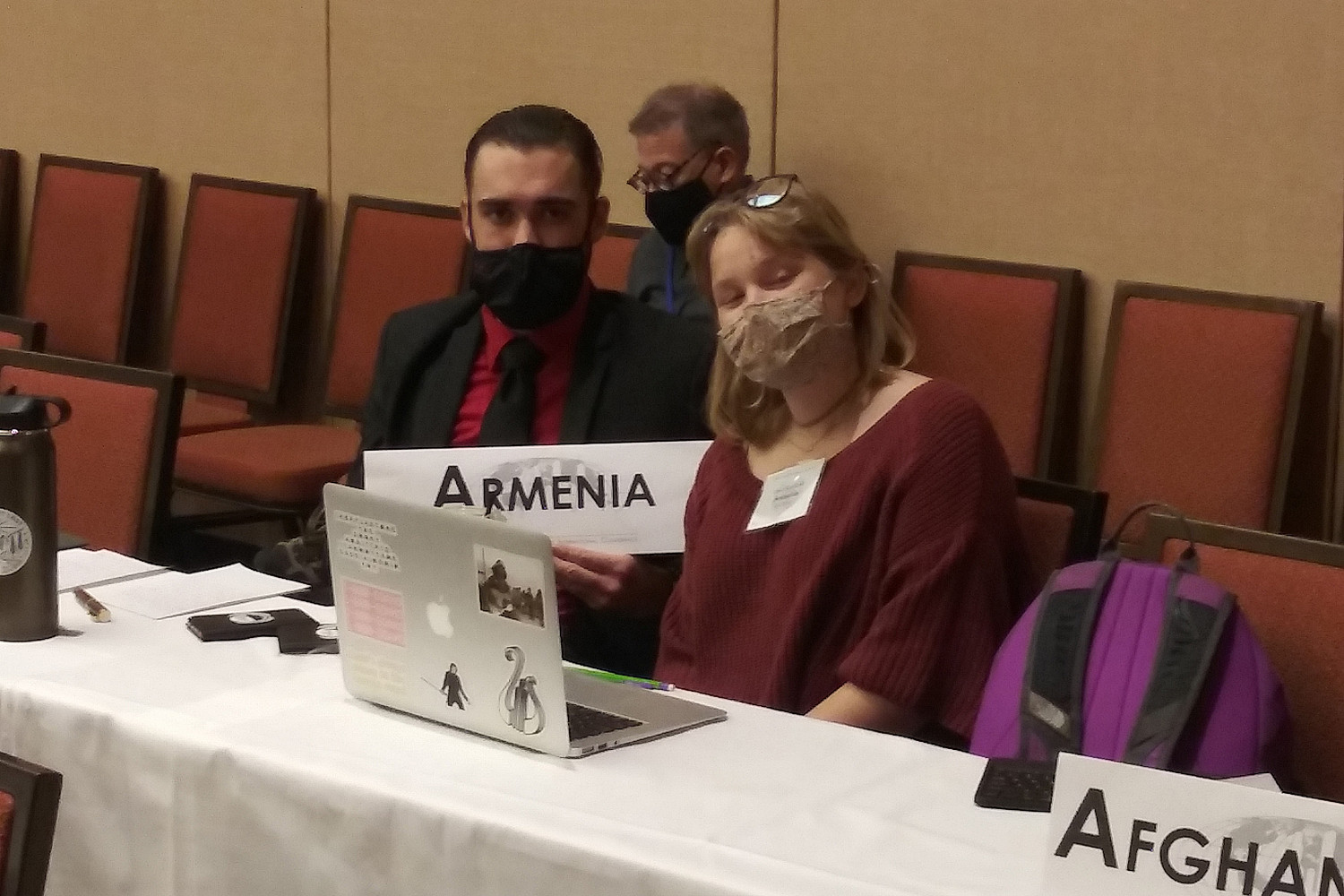 Model UN students attended the AMUN Conference in Chicago in fall 2021.