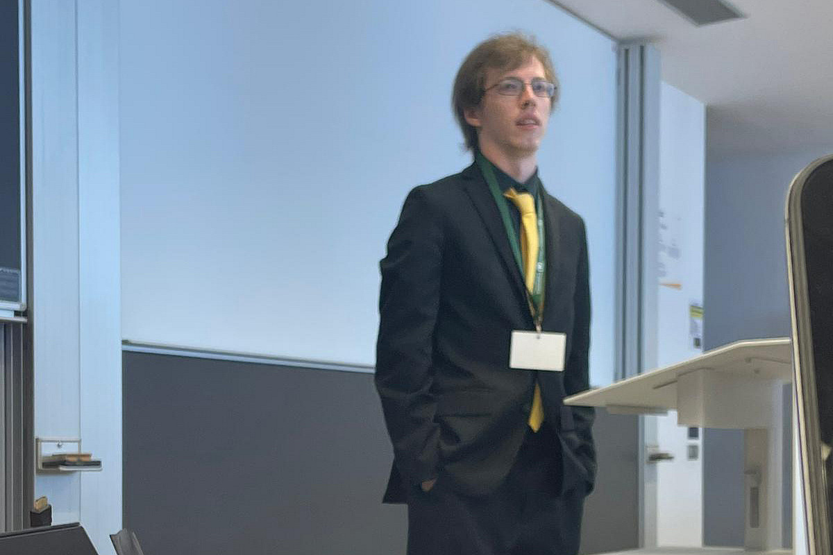 Jonathan Allen '22, representing the country of Ireland at the 2022 BIMUN Conference in Spain.