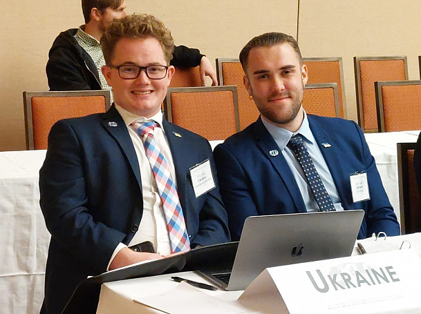 Tyler Kelly '24 (left) and and Alex Papiez '24 (right).