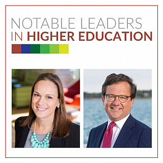 President John Swallow and Abigail Hanna were recognized as Notable Leaders in Higher Education b...