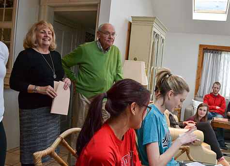 Professor Emerita Linda Noer and her husband, the late Professor Emeritus Tom Noer, traditionally...