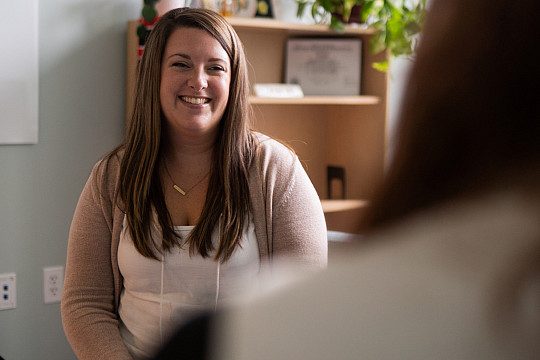 Kelly Ehleiter, one of Carthage's full-time counselors, can meet with students by appointment or during walk-in hours.