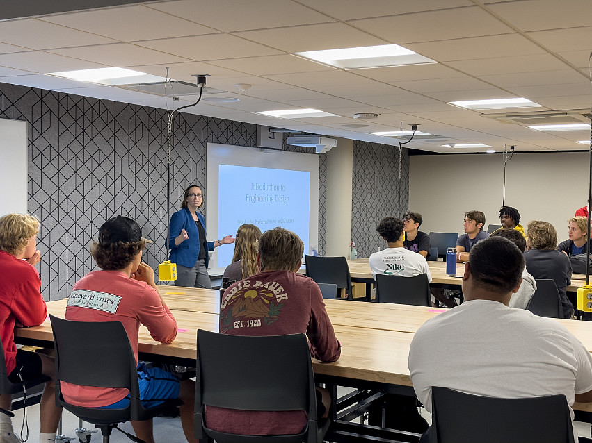 The Engineering Center at Carthage College opened in Lentz Hall for the start of the fall 2023 se...